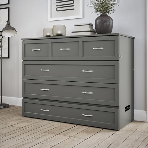 AFI Deerfield Murphy Bed Chest with Charging Station