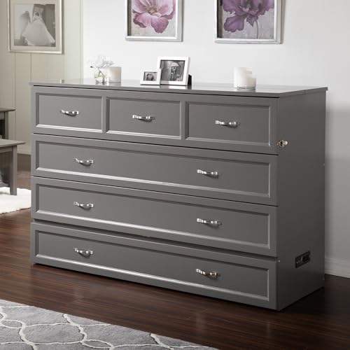 AFI Deerfield Murphy Bed Chest with Charging Station