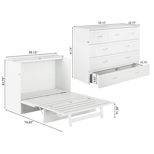 AFI Deerfield Murphy Bed Chest with Charging Station