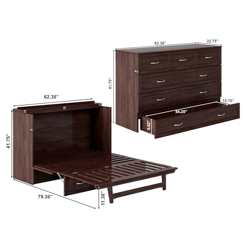 AFI Deerfield Murphy Bed Chest with Charging Station