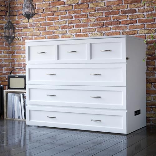 AFI Deerfield Murphy Bed Chest with Charging Station