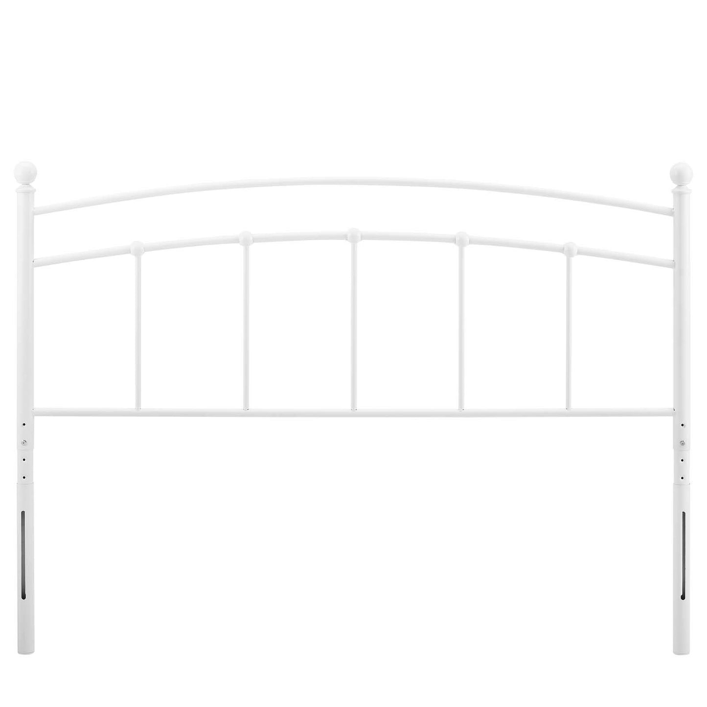 Modway Abigail Queen Metal Headboard in Black