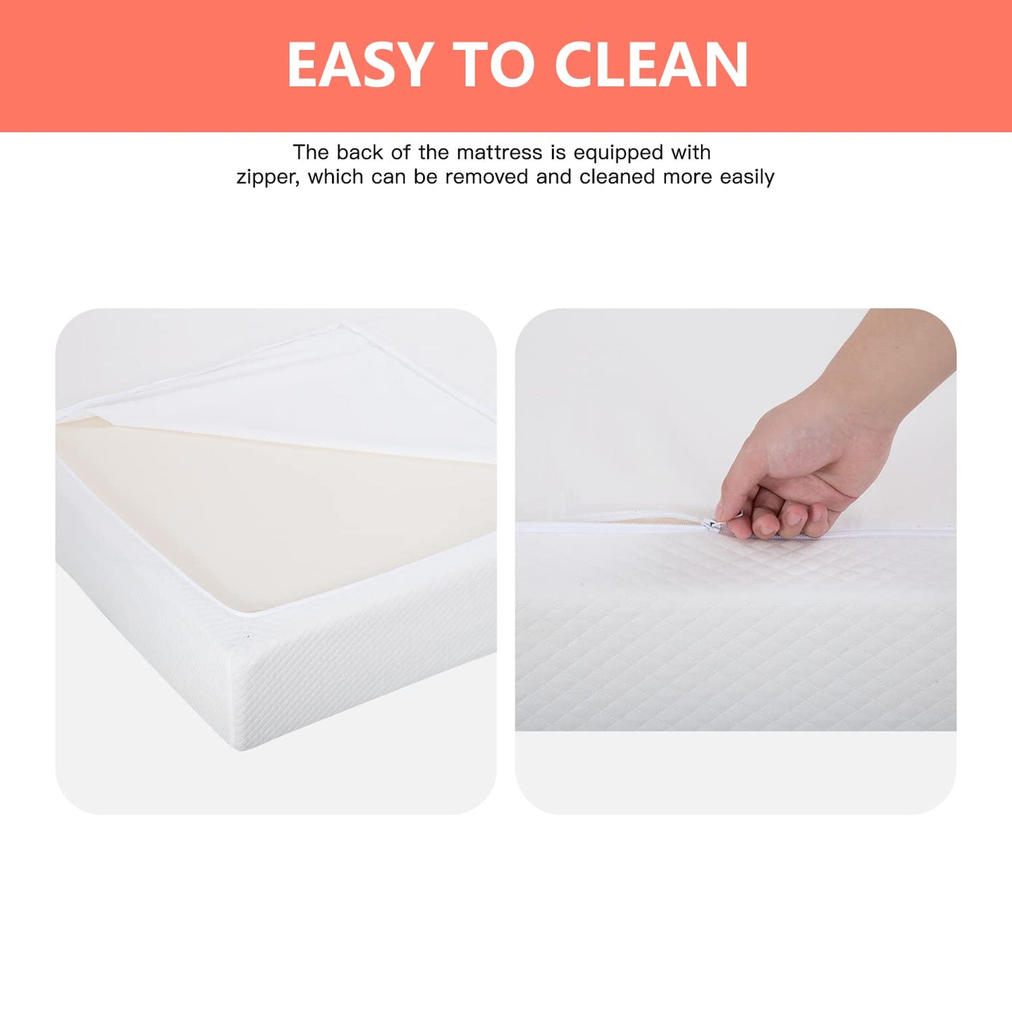FDW 5" Twin Gel Foam Mattress
