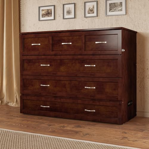 AFI Deerfield Murphy Bed Chest with Charging Station