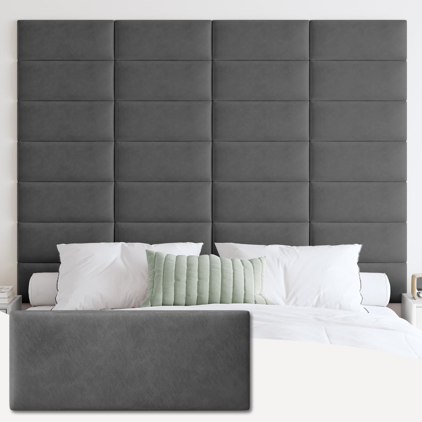 IFNOW Upholstered Wall Mounted Headboard –