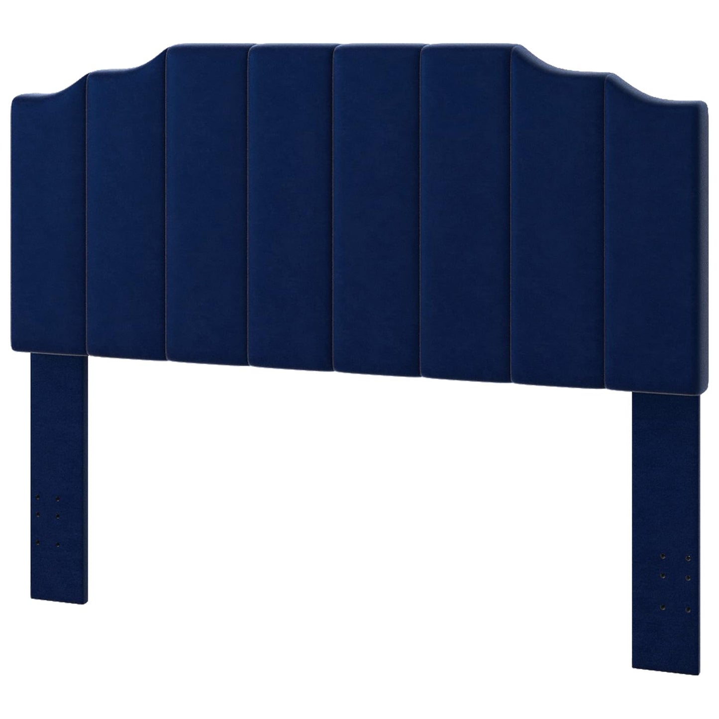 Velvet Wall Mounted Queen Headboard – Black