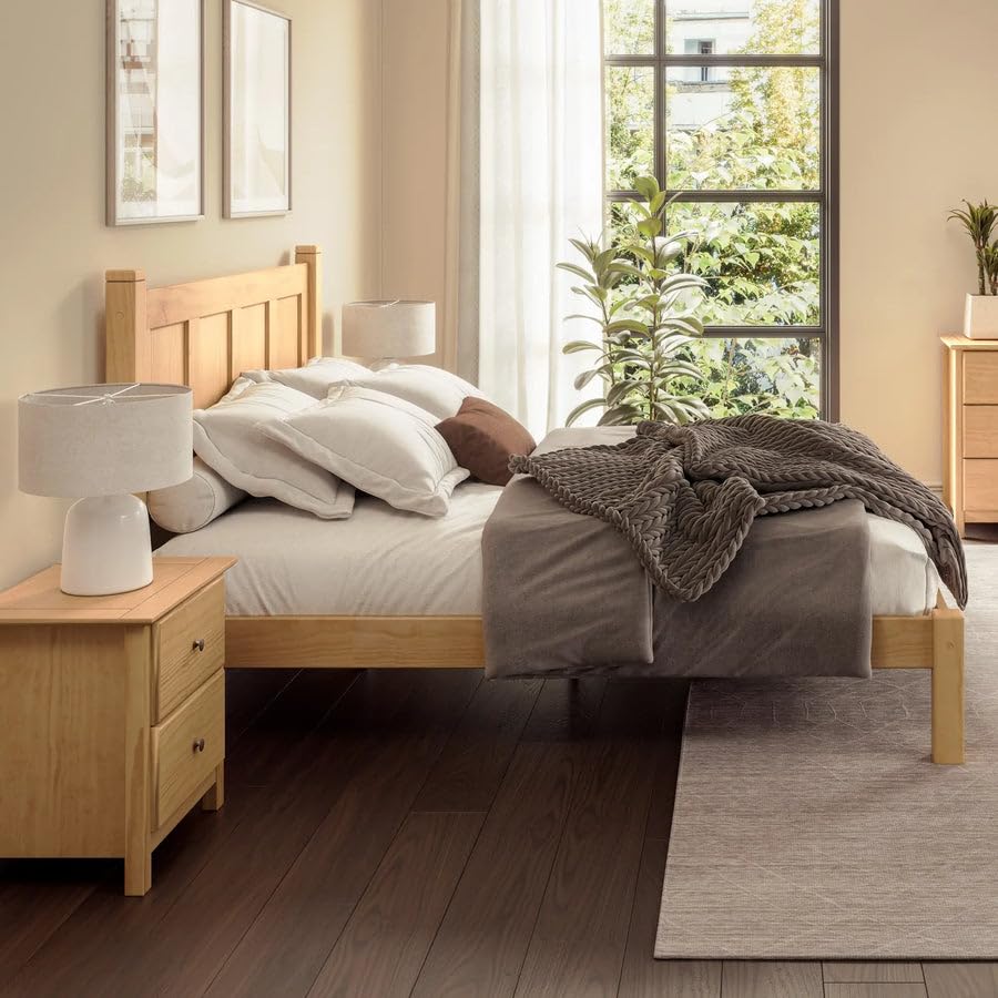 Grain Wood Shaker Queen Bed (Cherry)