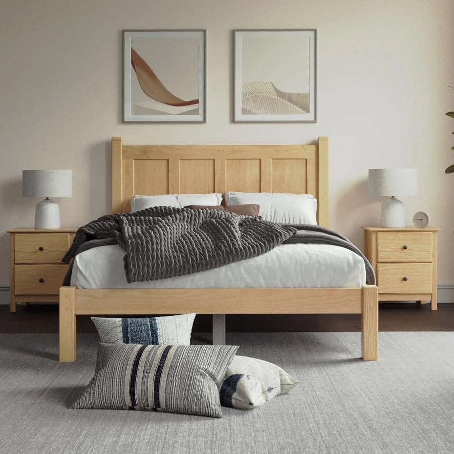 Grain Wood Shaker Queen Bed (Cherry)