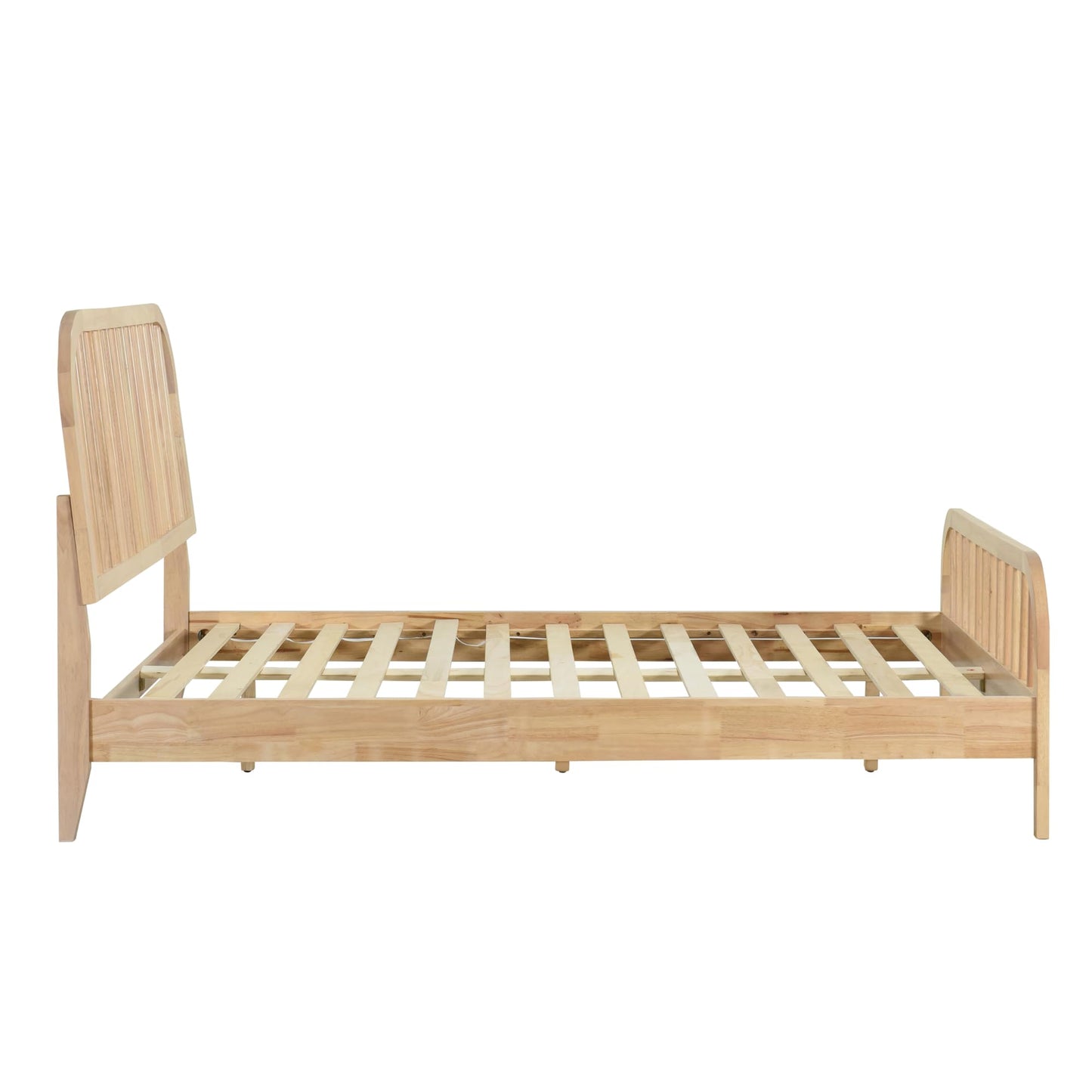 DG Casa Wesley King Wood Platform Bed – Natural Finish