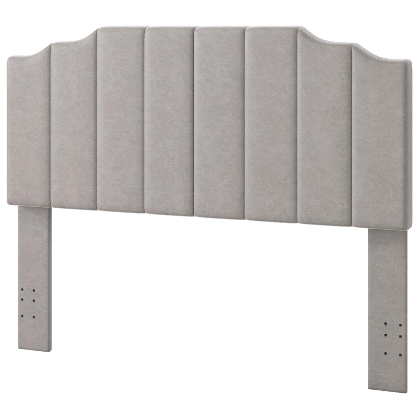 Velvet Wall Mounted Queen Headboard – Black