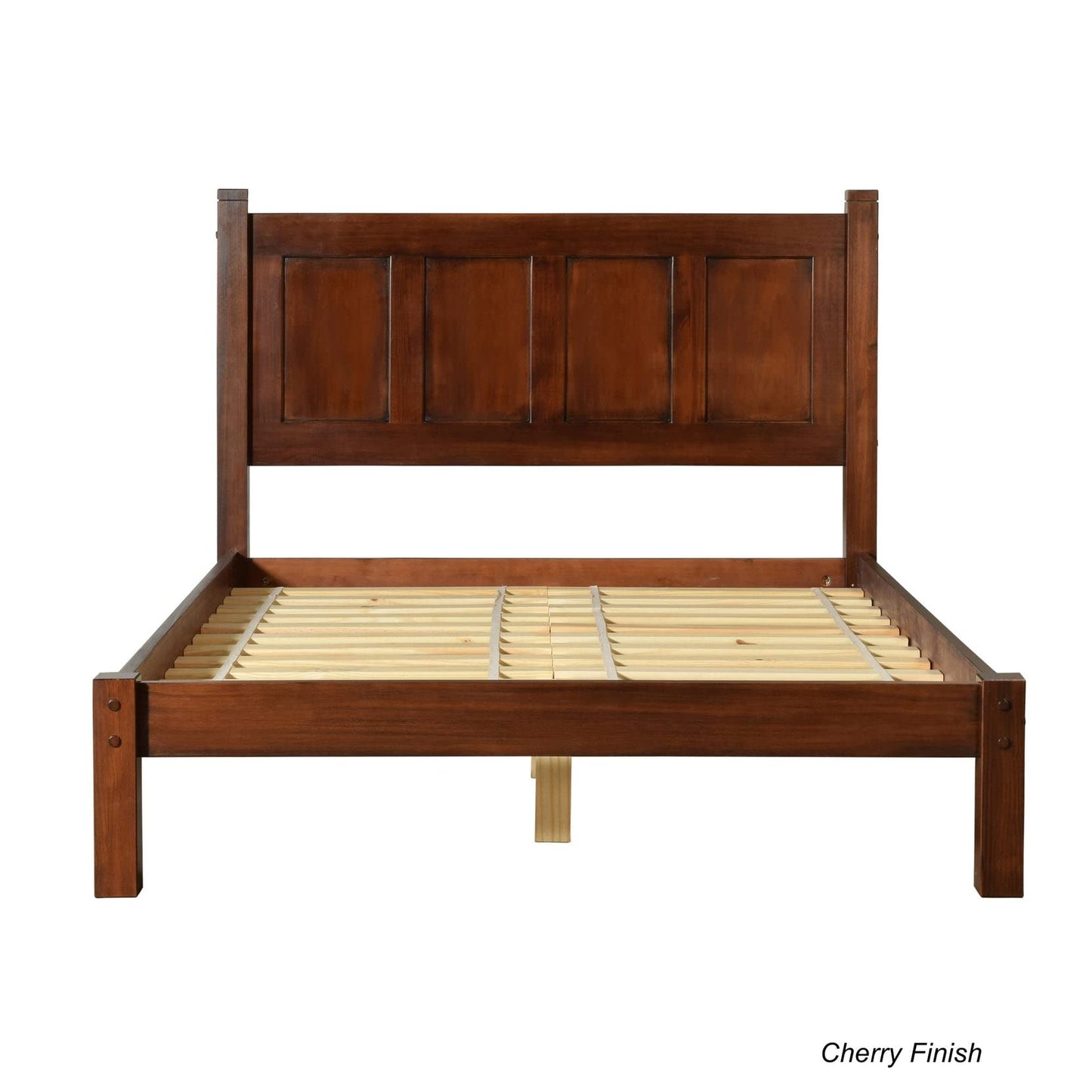 Grain Wood Shaker Queen Bed (Cherry)