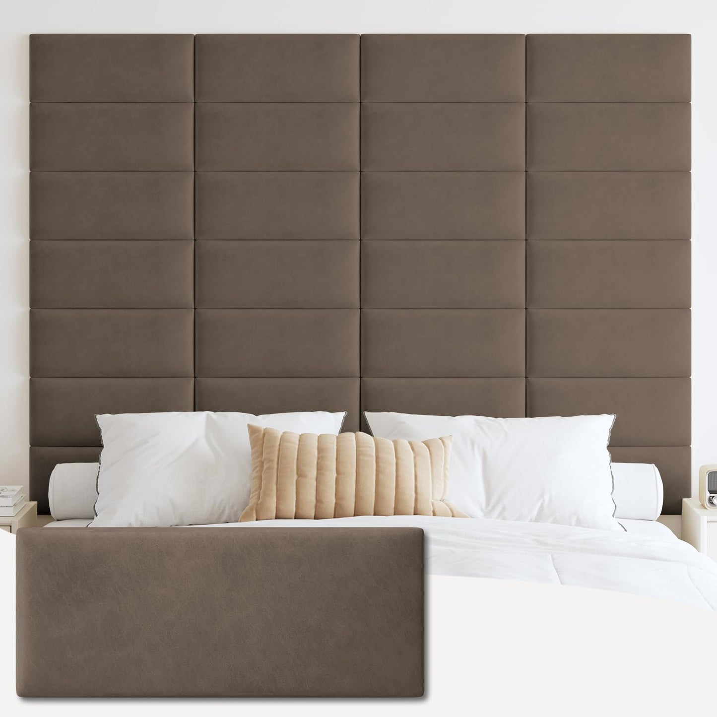 IFNOW Upholstered Wall Mounted Headboard –