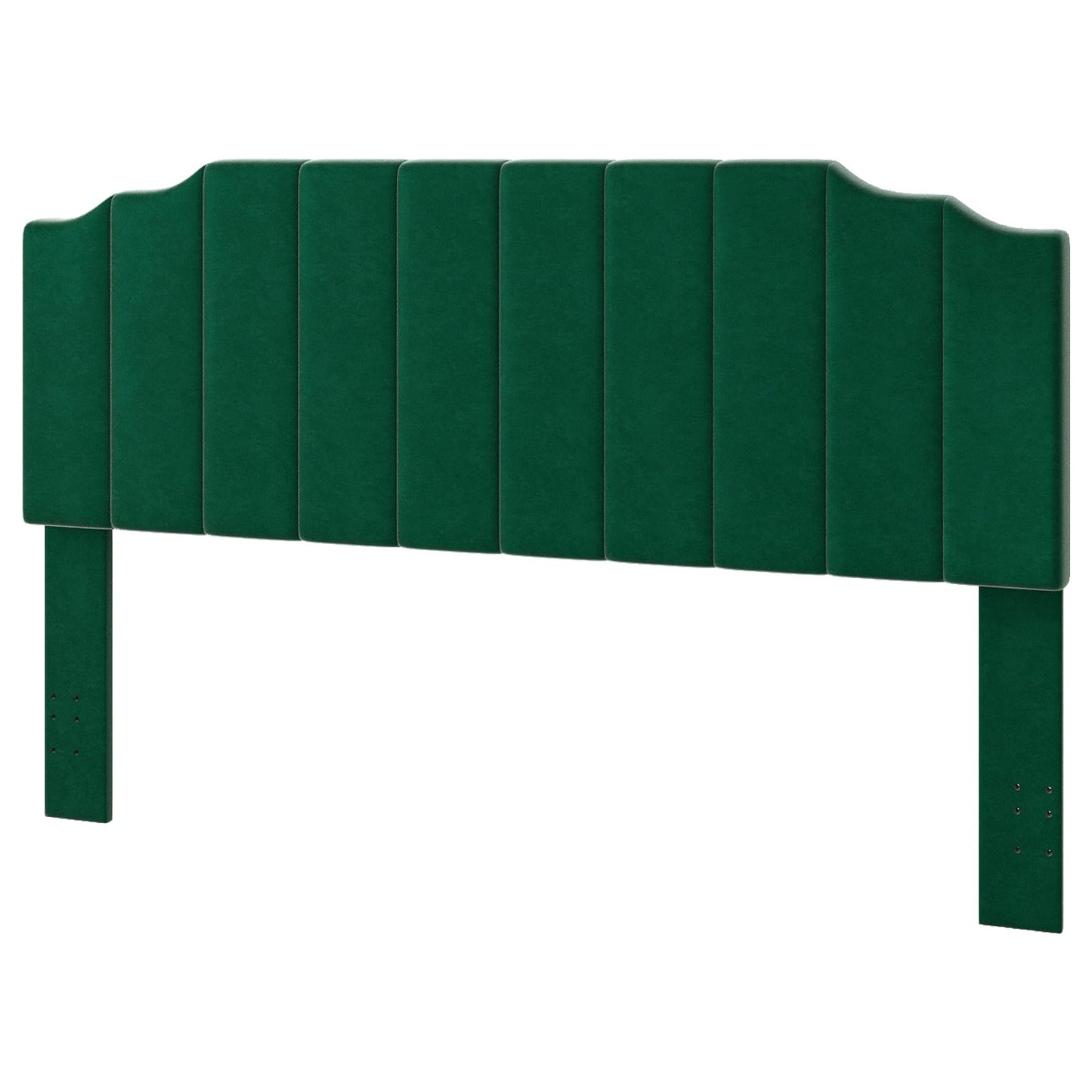 Velvet Wall Mounted Queen Headboard – Black