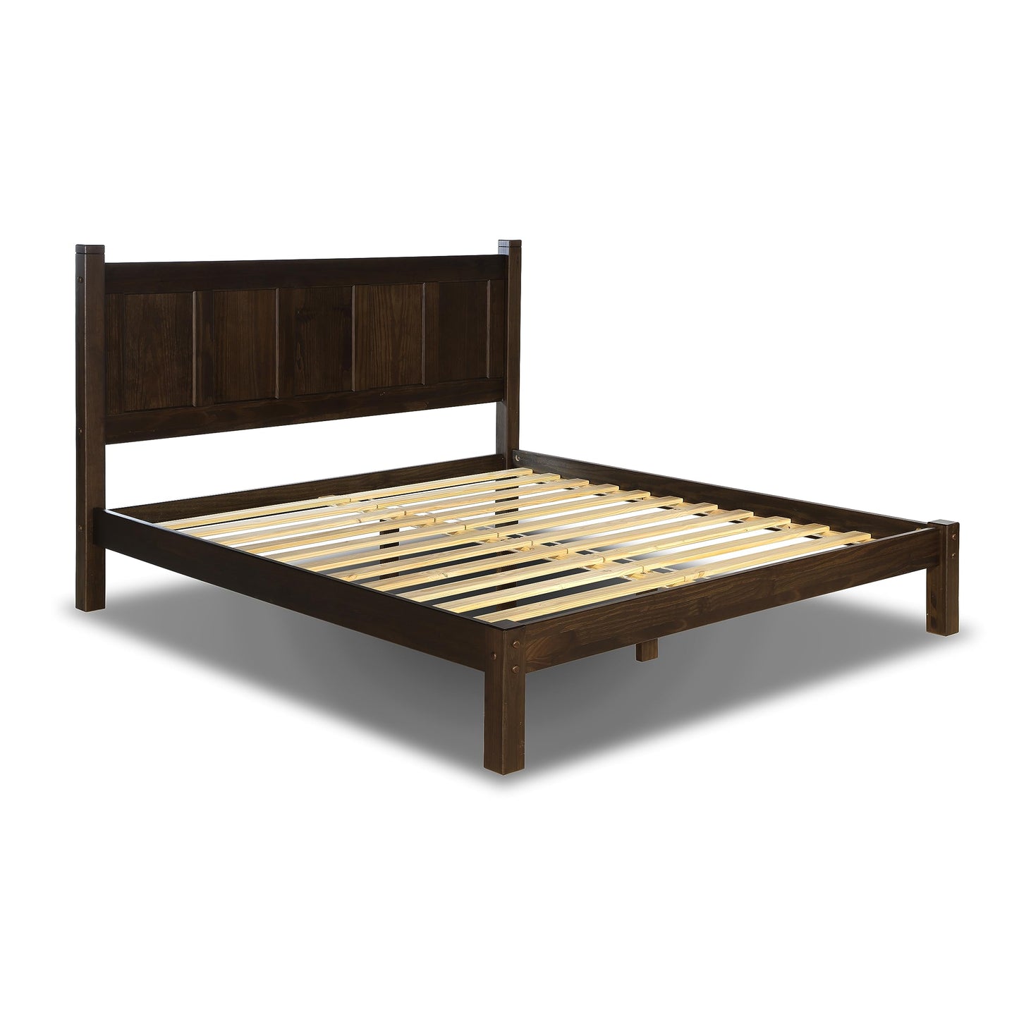 Grain Wood Shaker Queen Bed (Cherry)