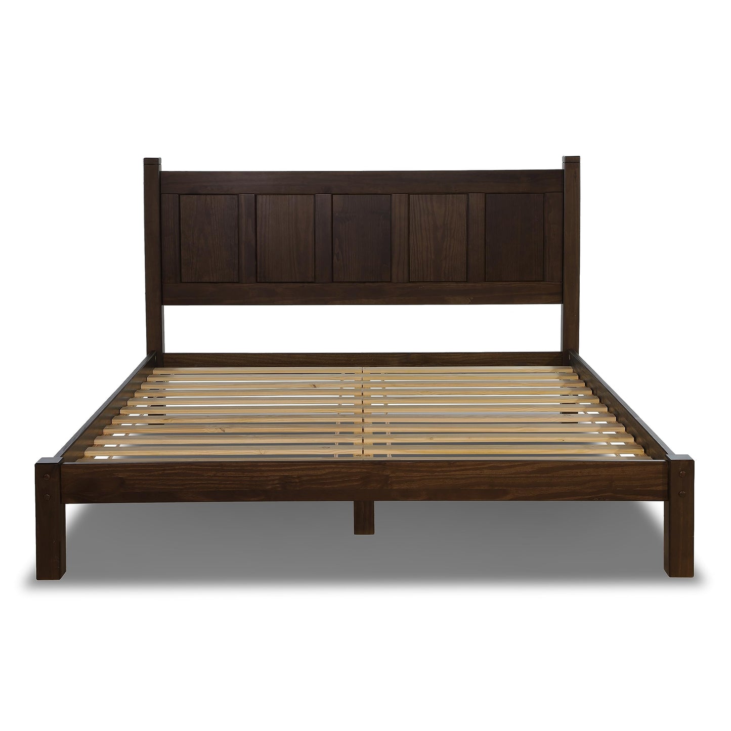 Grain Wood Shaker Queen Bed (Cherry)