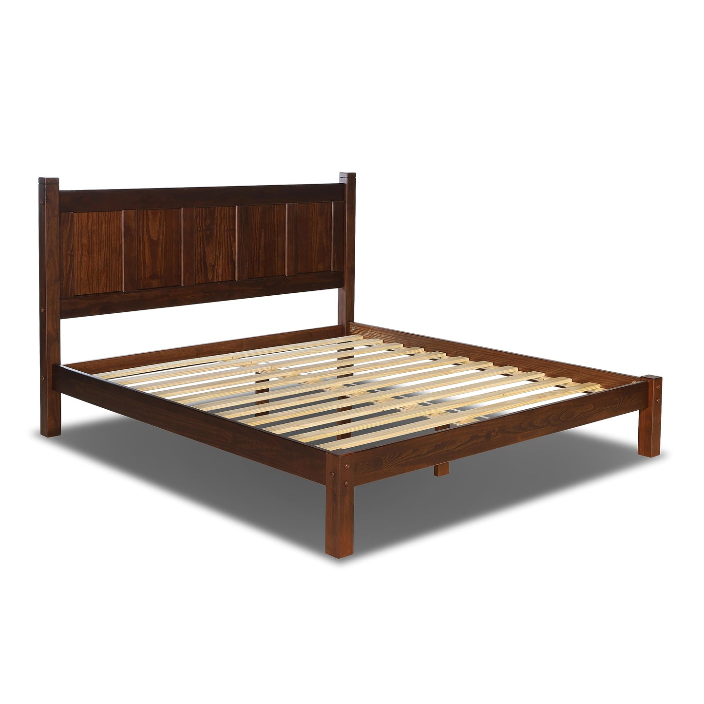 Grain Wood Shaker Queen Bed (Cherry)