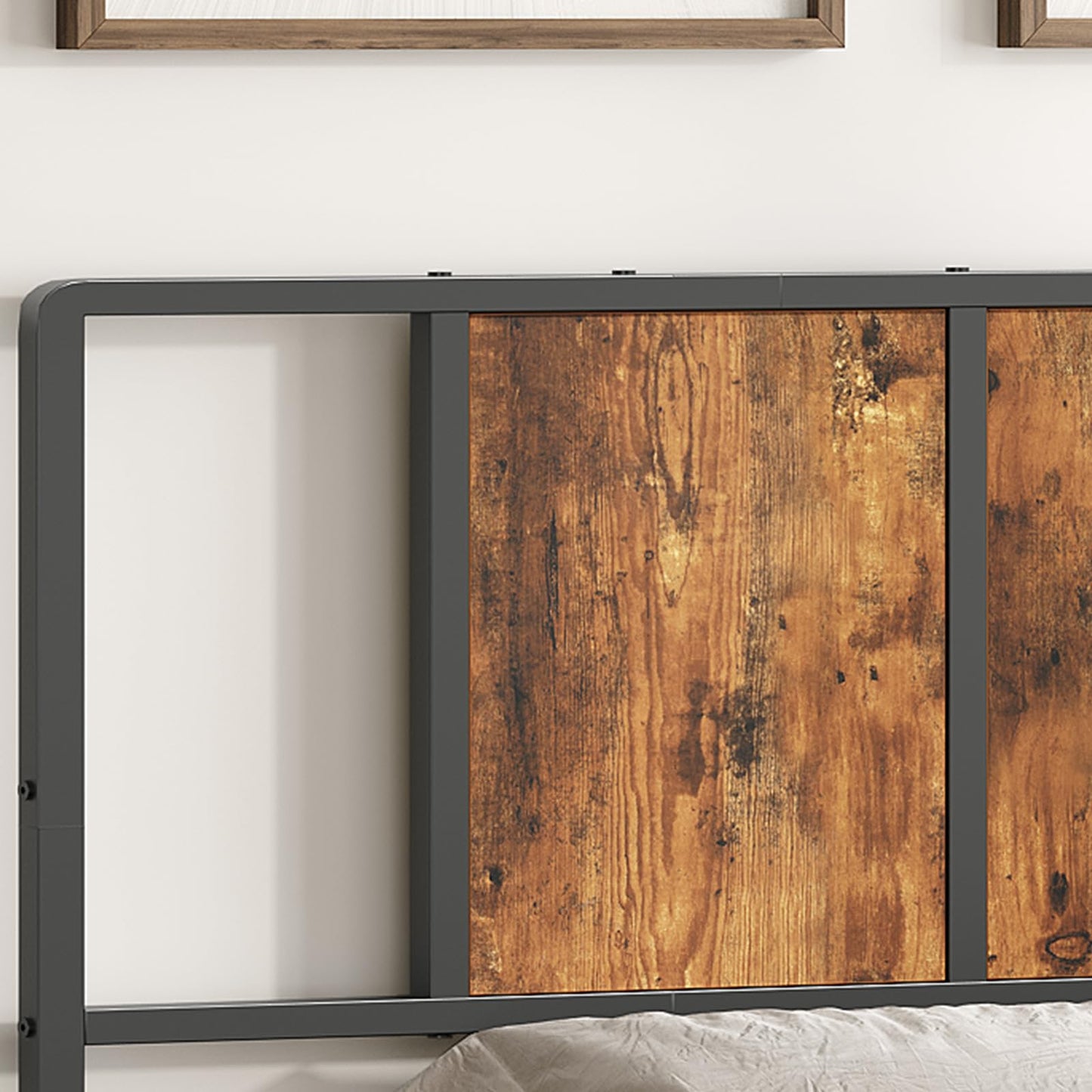 Metal Twin Size Headboard – Black