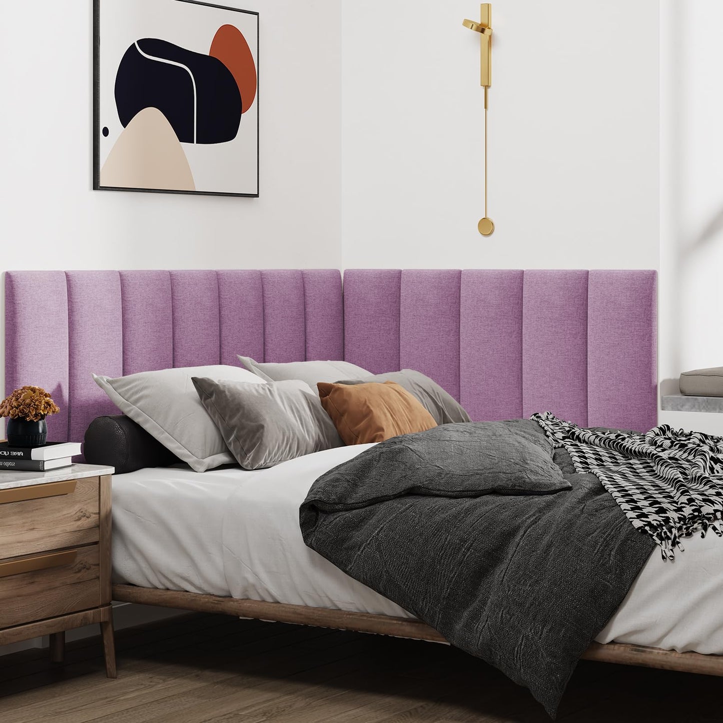 IFNOW Upholstered Wall Mounted Headboard –