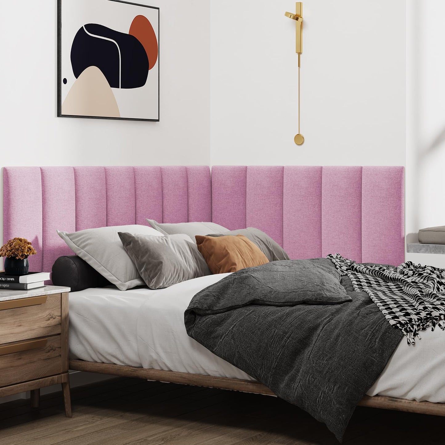 IFNOW Upholstered Wall Mounted Headboard –