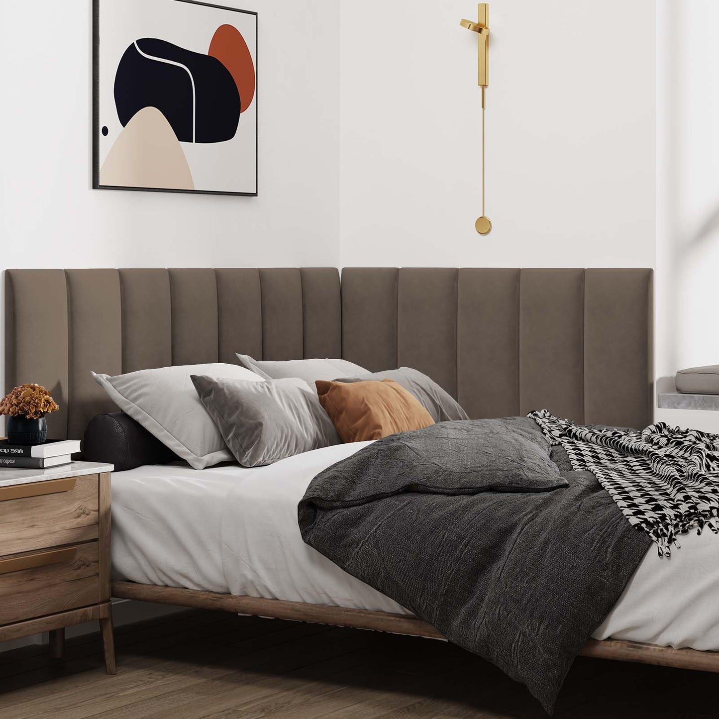 IFNOW Upholstered Wall Mounted Headboard –
