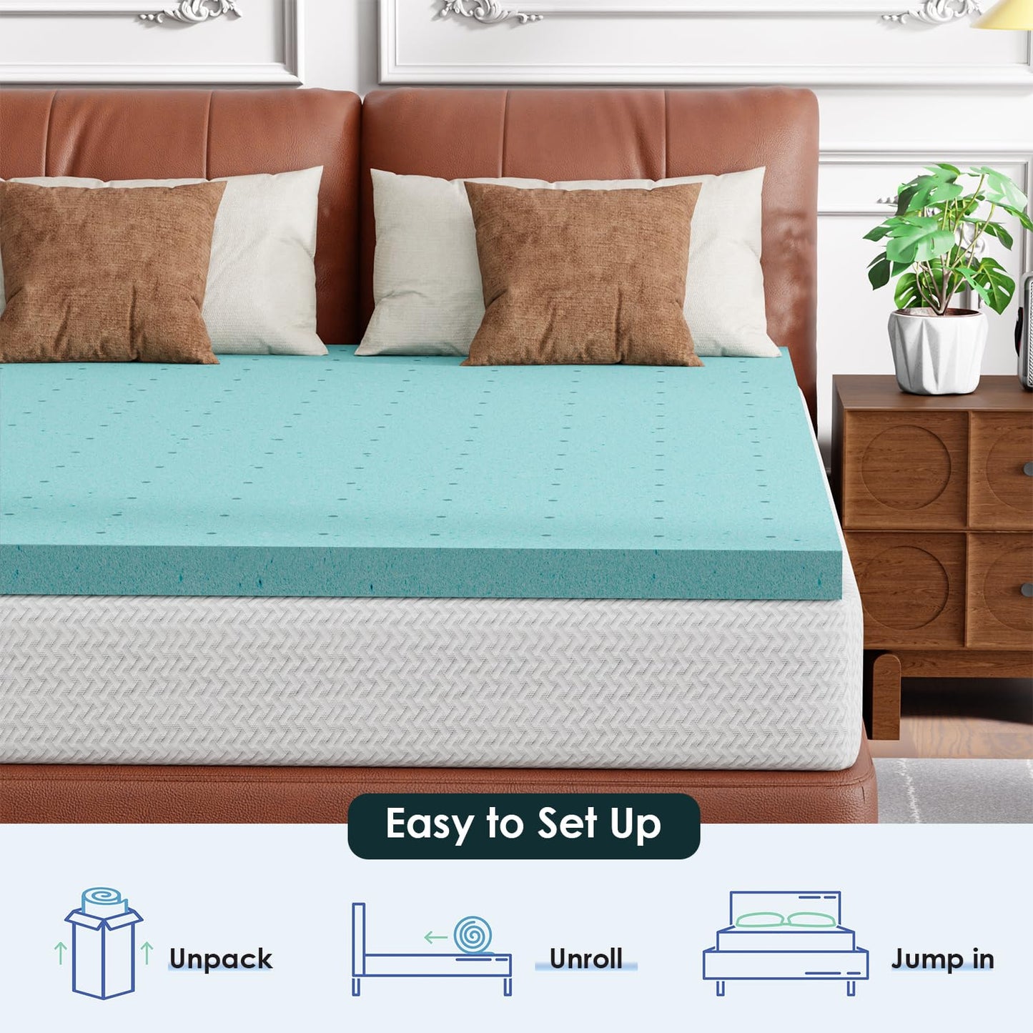 FDW 5" Twin Gel Foam Mattress