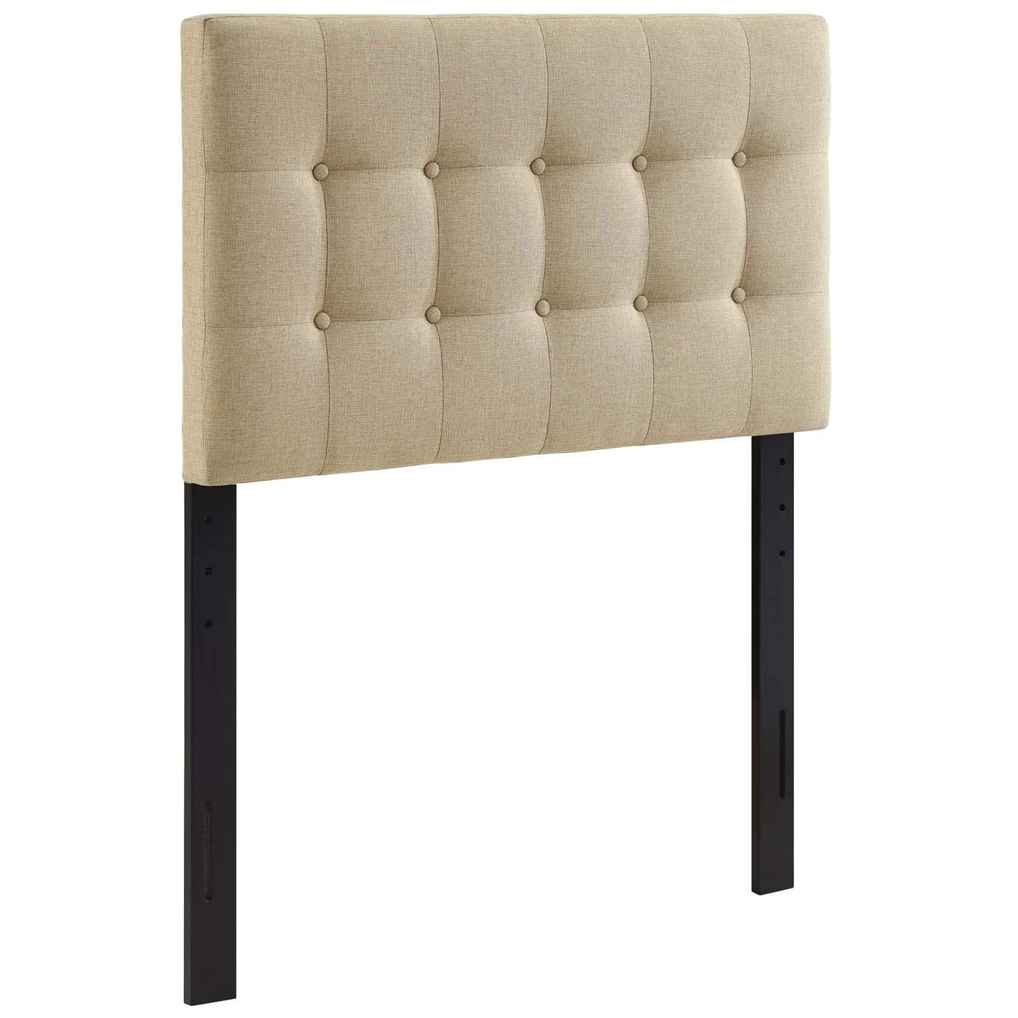 Modway Emily Tufted Button Linen Fabric Upholstered
