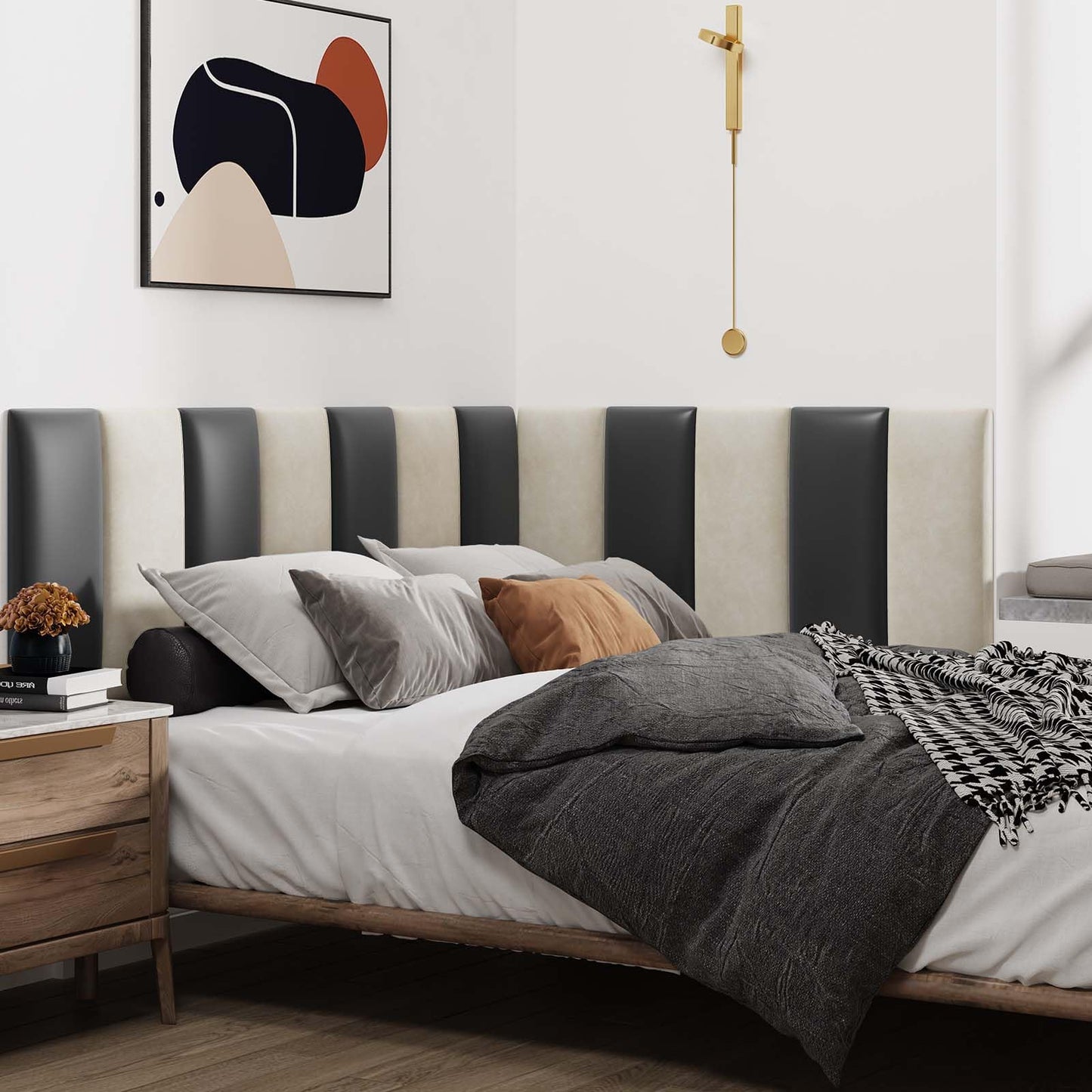 IFNOW Upholstered Wall Mounted Headboard –