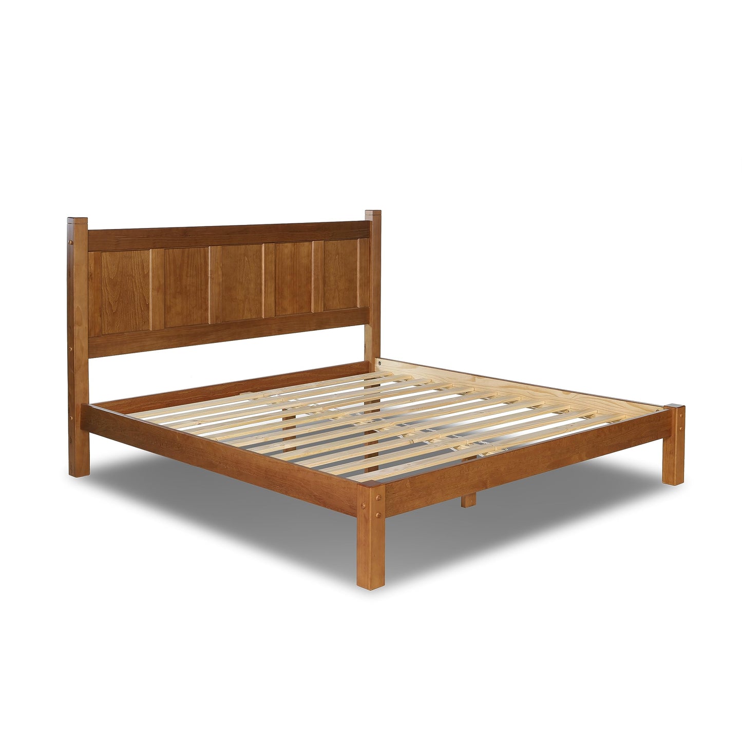 Grain Wood Shaker Queen Bed (Cherry)