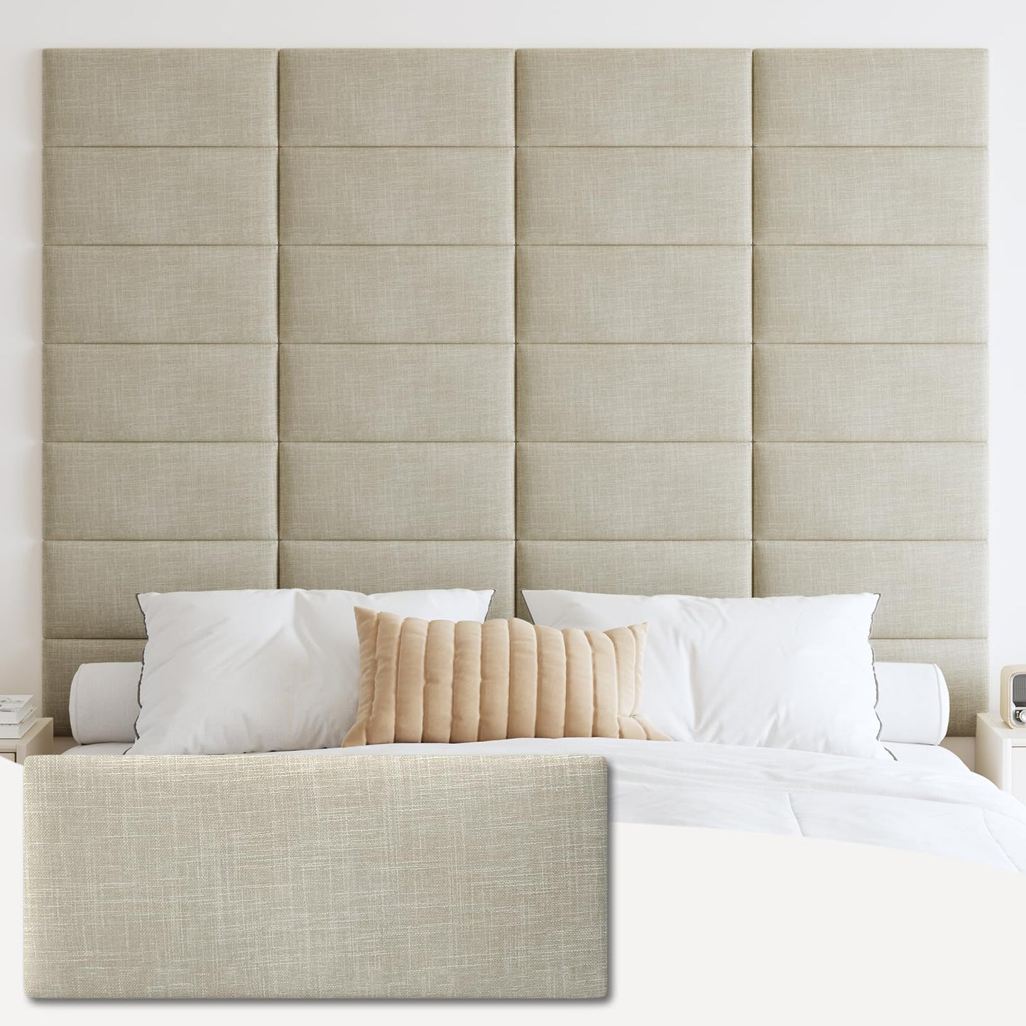 IFNOW Upholstered Wall Mounted Headboard –