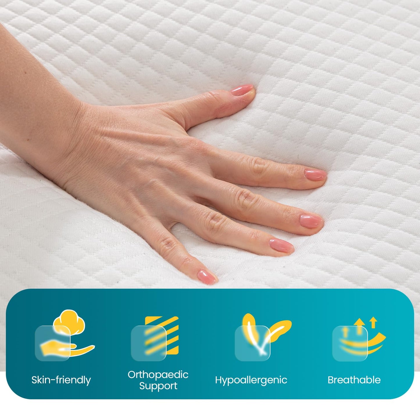 FDW 5" Twin Gel Foam Mattress