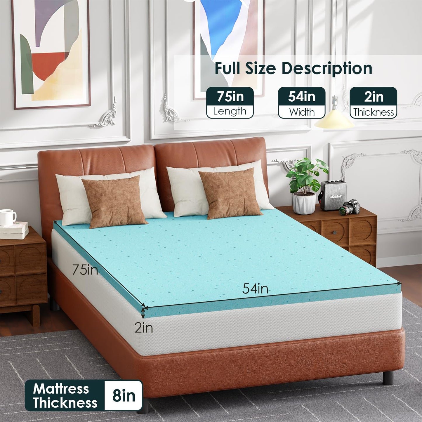 FDW 5" Twin Gel Foam Mattress