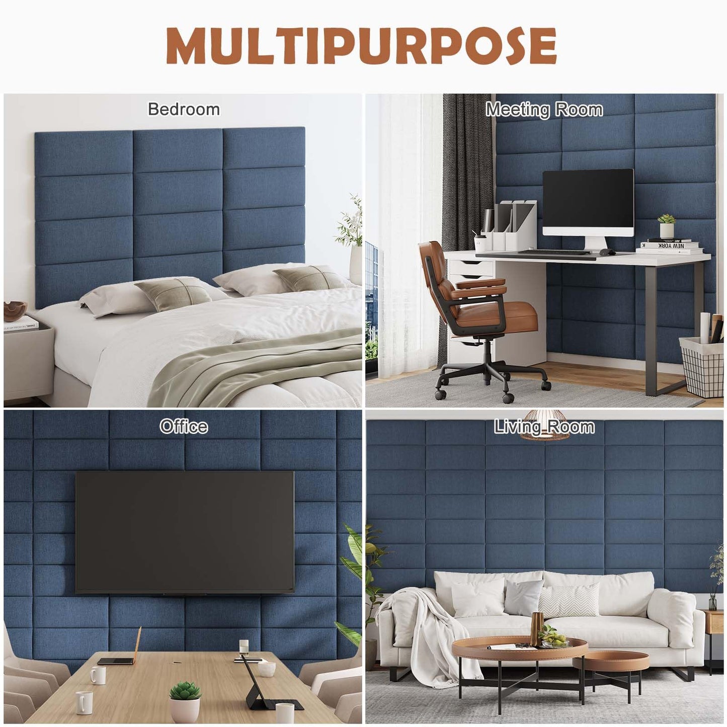 IFNOW Upholstered Wall Mounted Headboard –