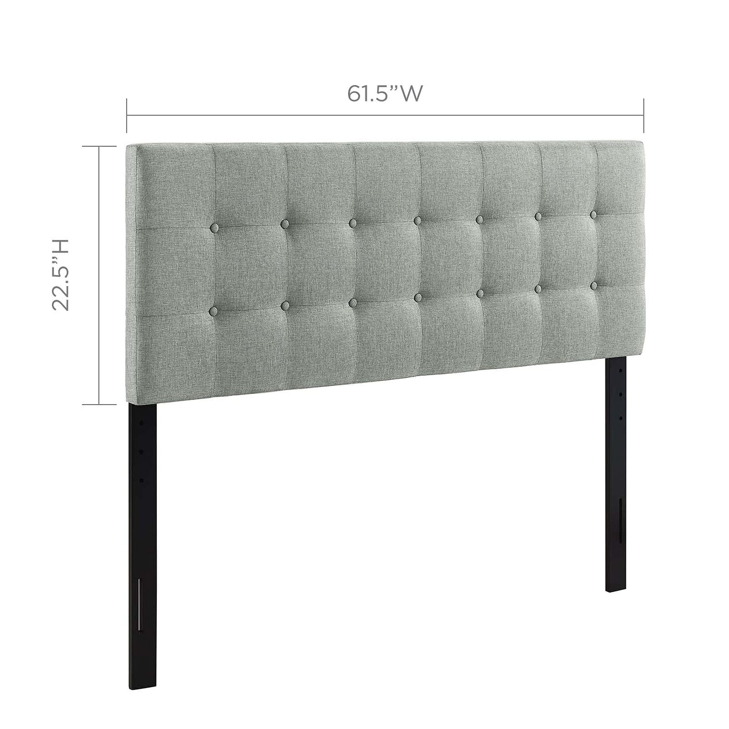 Modway Emily Tufted Button Linen Fabric Upholstered