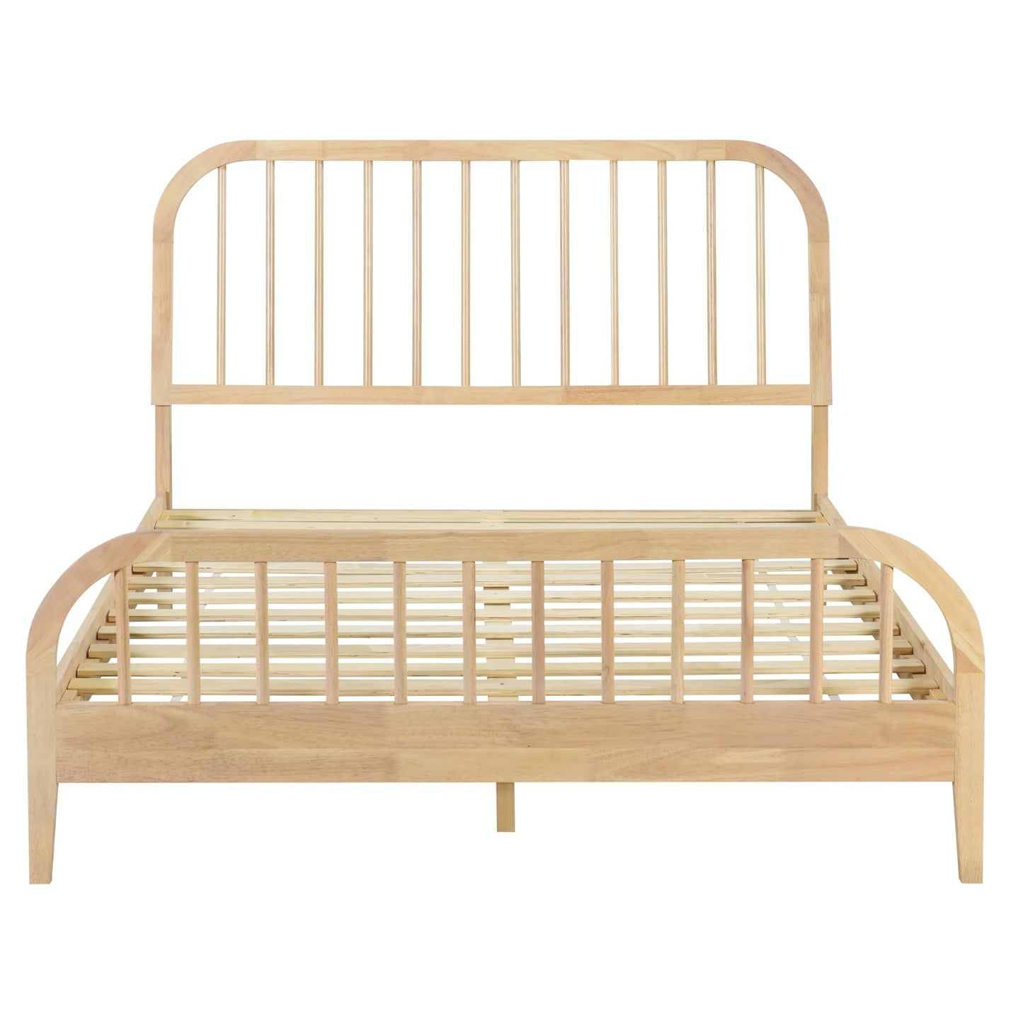 DG Casa Wesley King Wood Platform Bed – Natural Finish