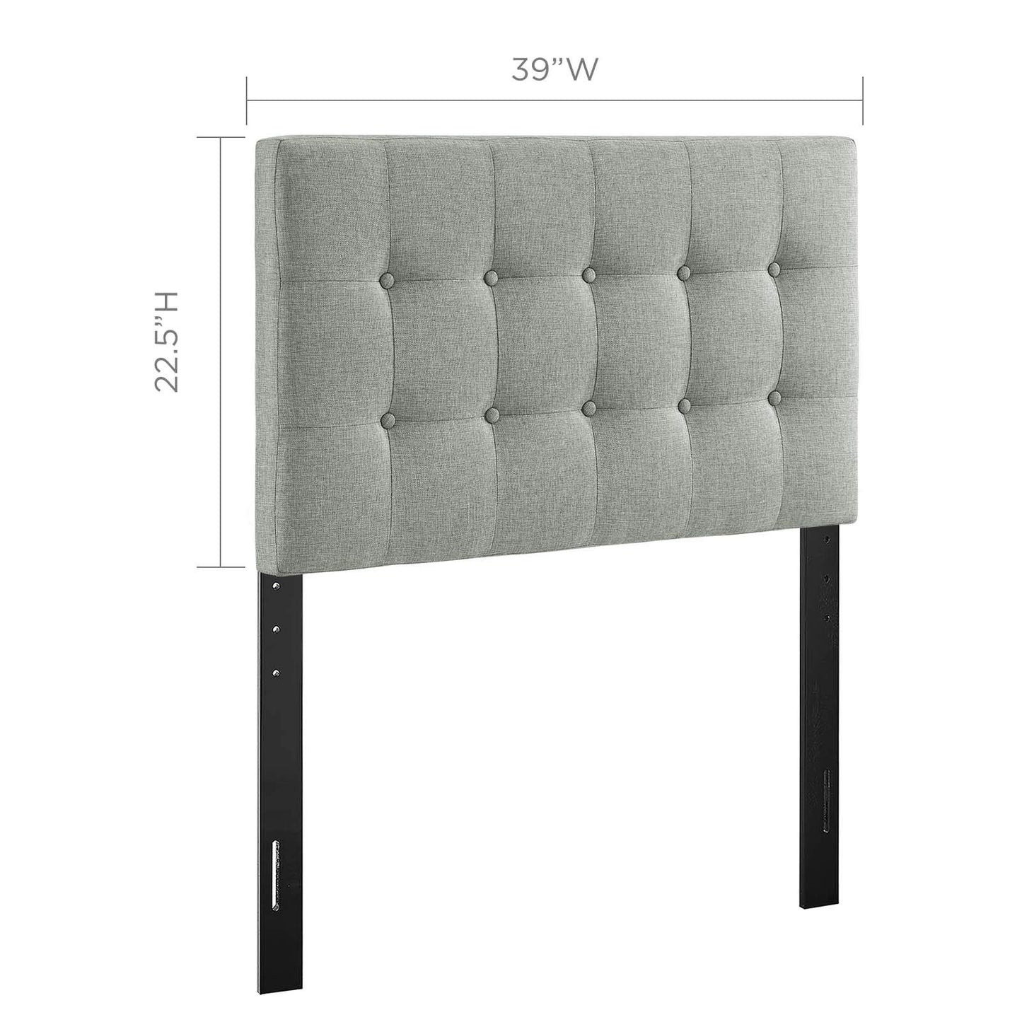 Modway Emily Tufted Button Linen Fabric Upholstered