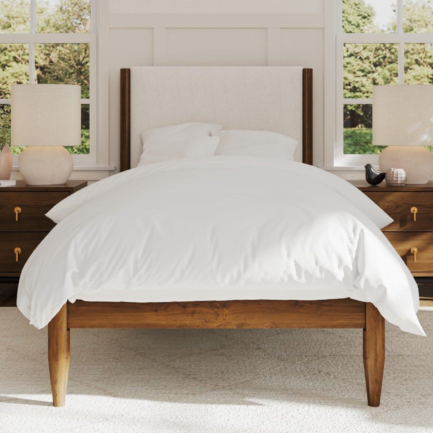 DG Casa Reign Mid-Century Queen Platform Bed