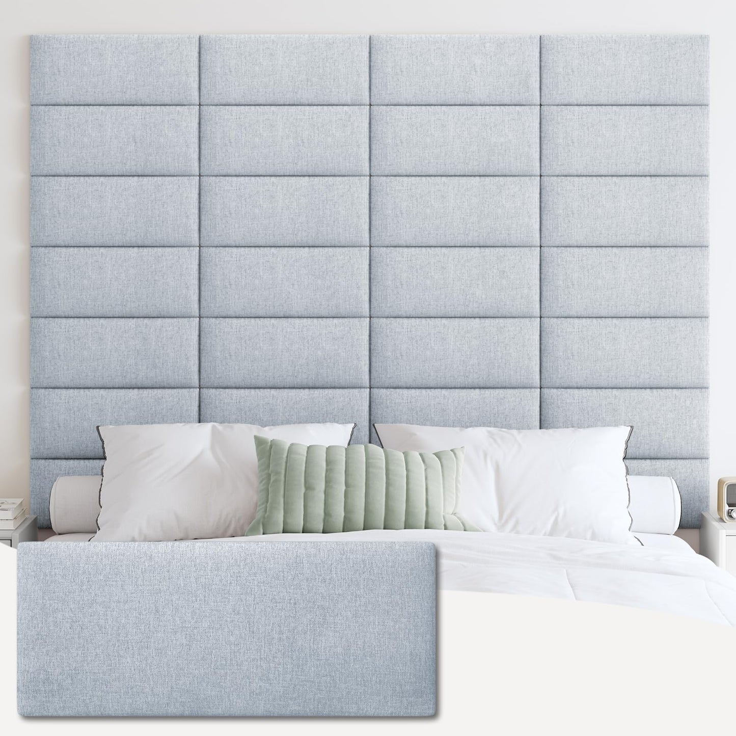 IFNOW Upholstered Wall Mounted Headboard –