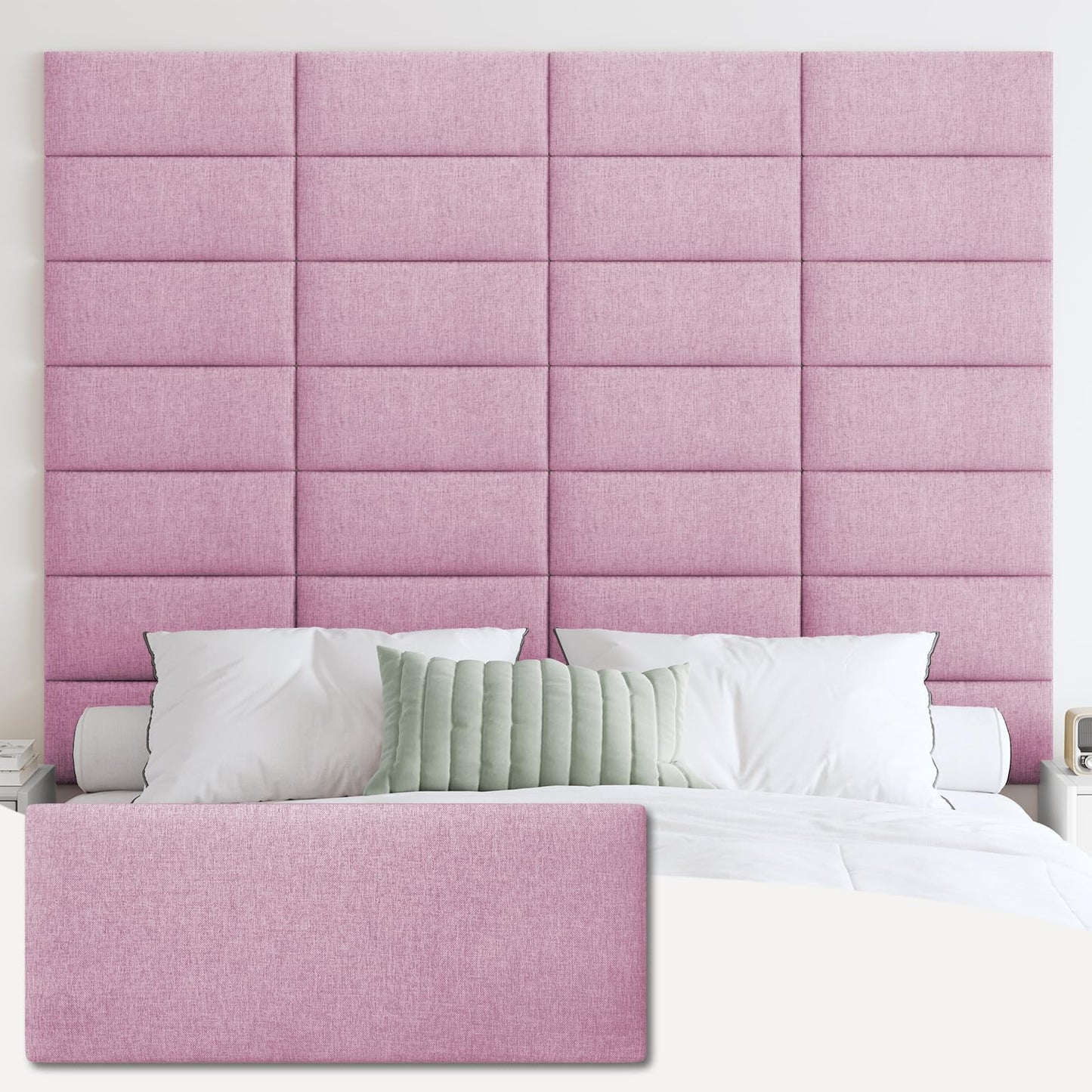 IFNOW Upholstered Wall Mounted Headboard –