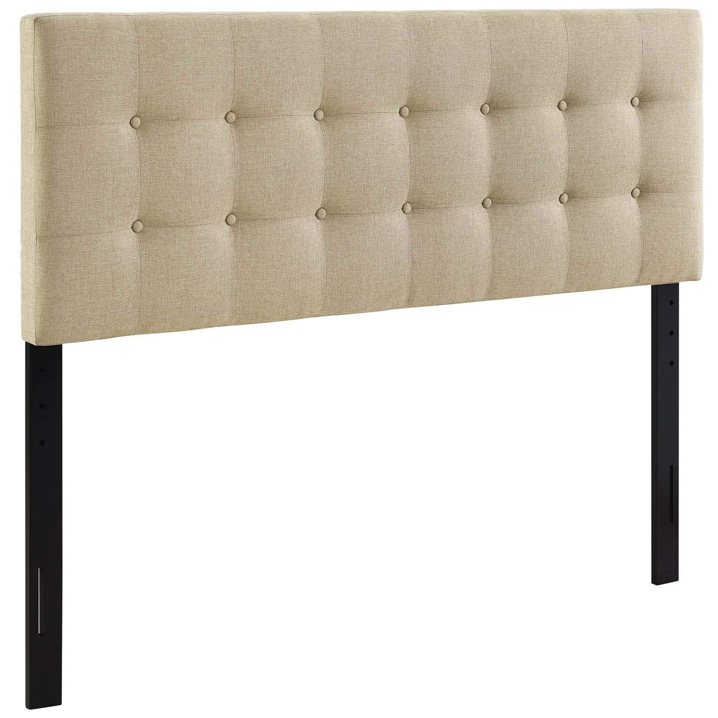 Modway Emily Tufted Button Linen Fabric Upholstered