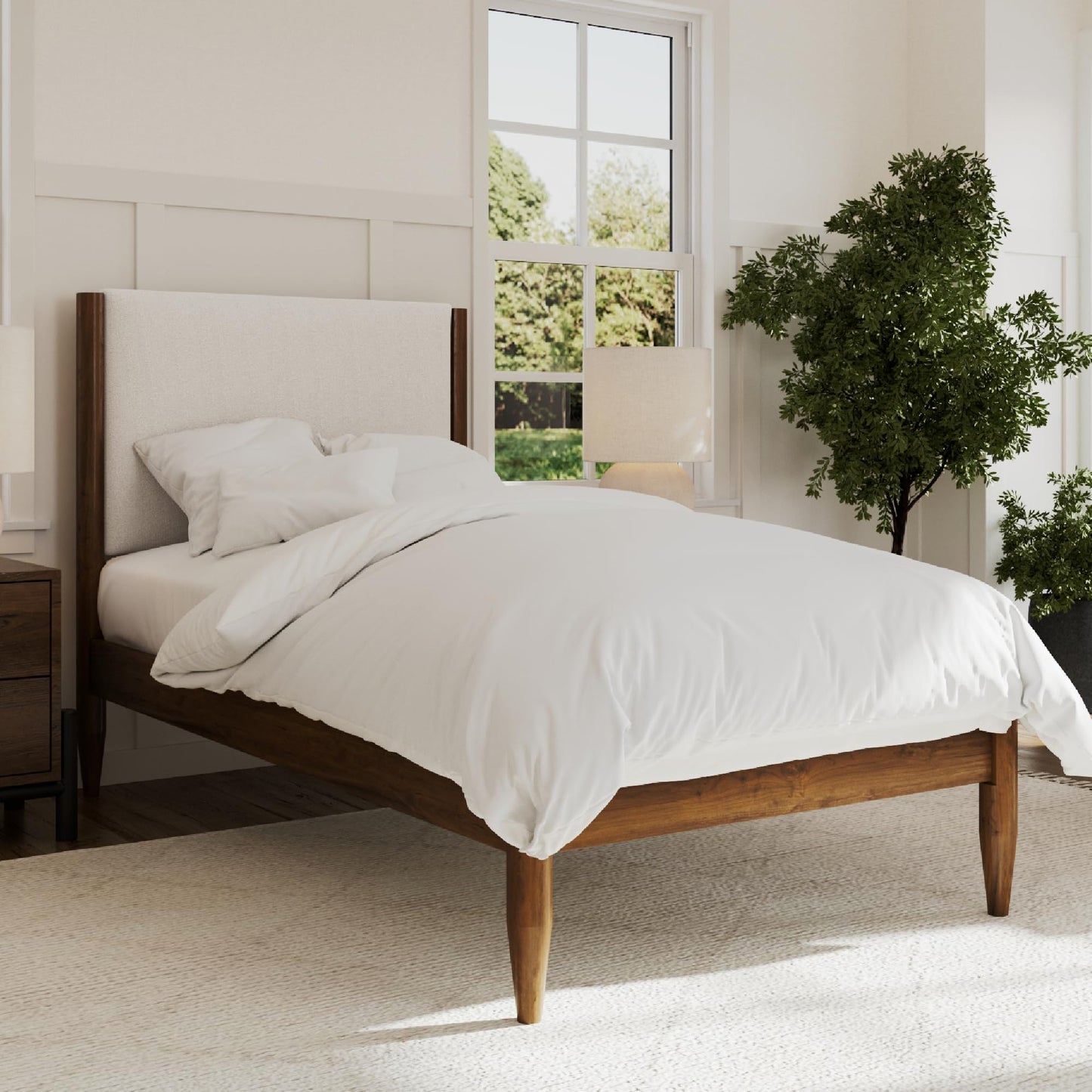 DG Casa Reign Mid-Century Queen Platform Bed