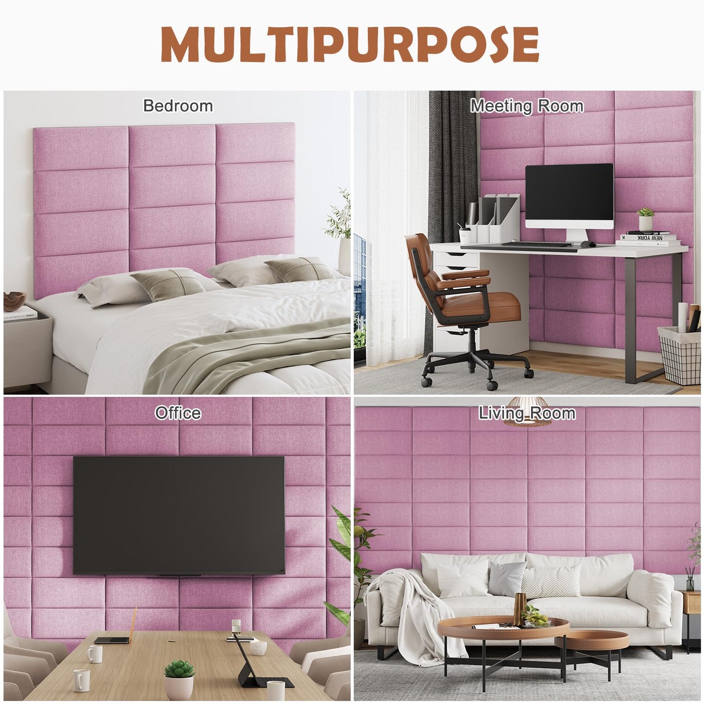 IFNOW Upholstered Wall Mounted Headboard –