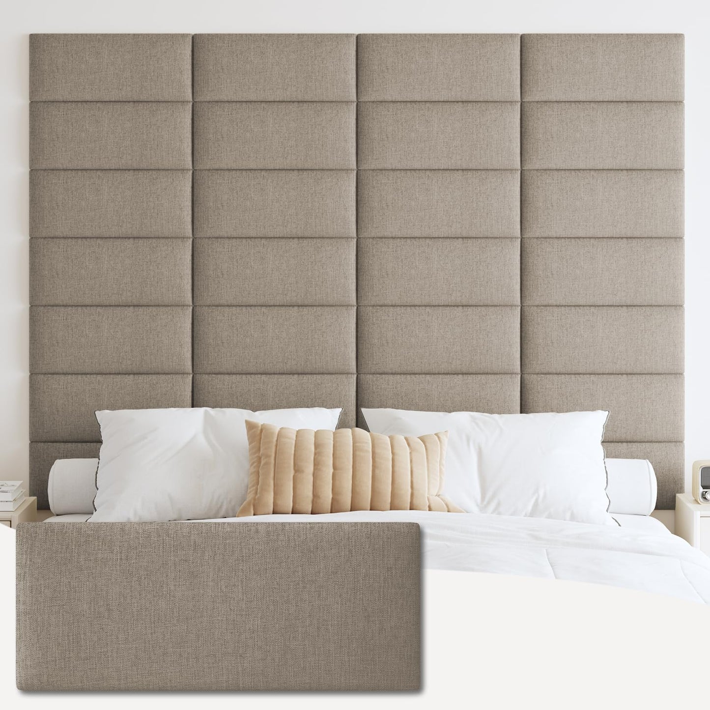 IFNOW Upholstered Wall Mounted Headboard –