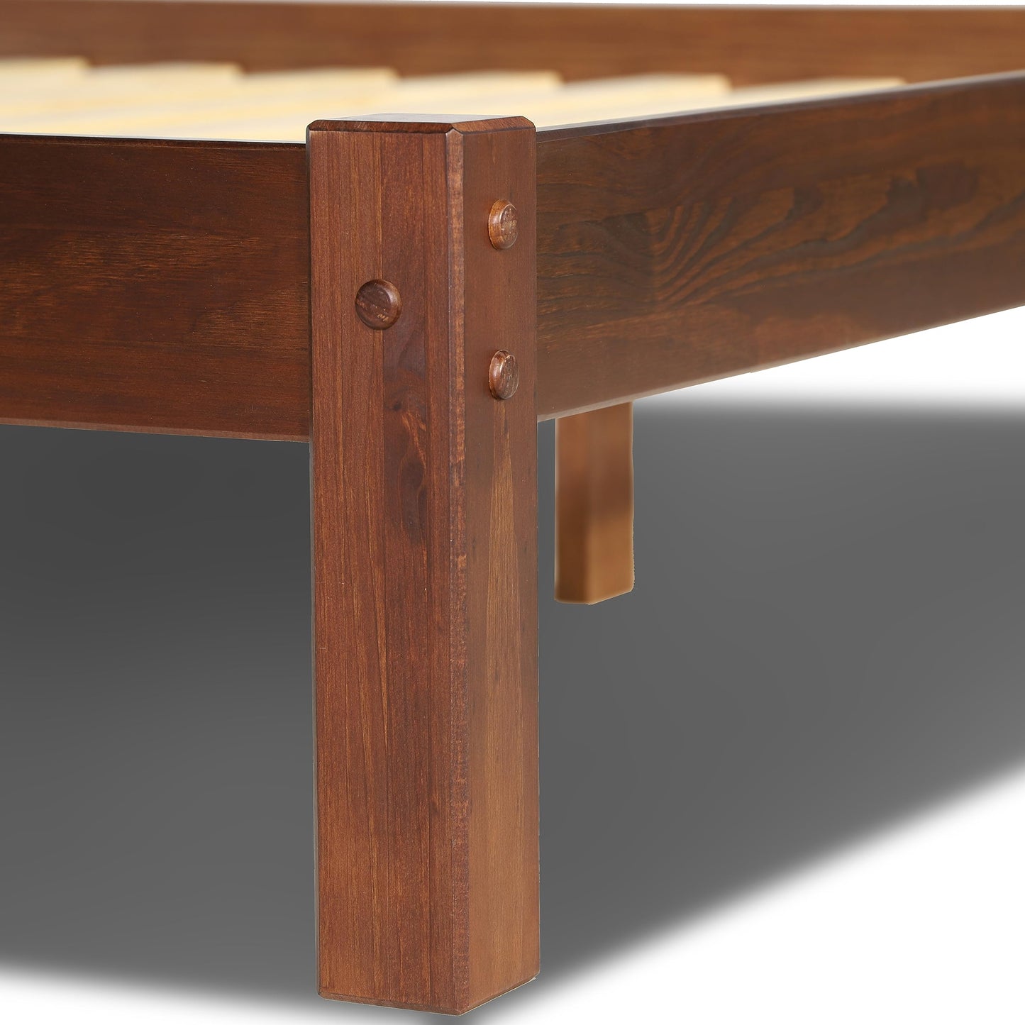 Grain Wood Shaker Queen Bed (Cherry)