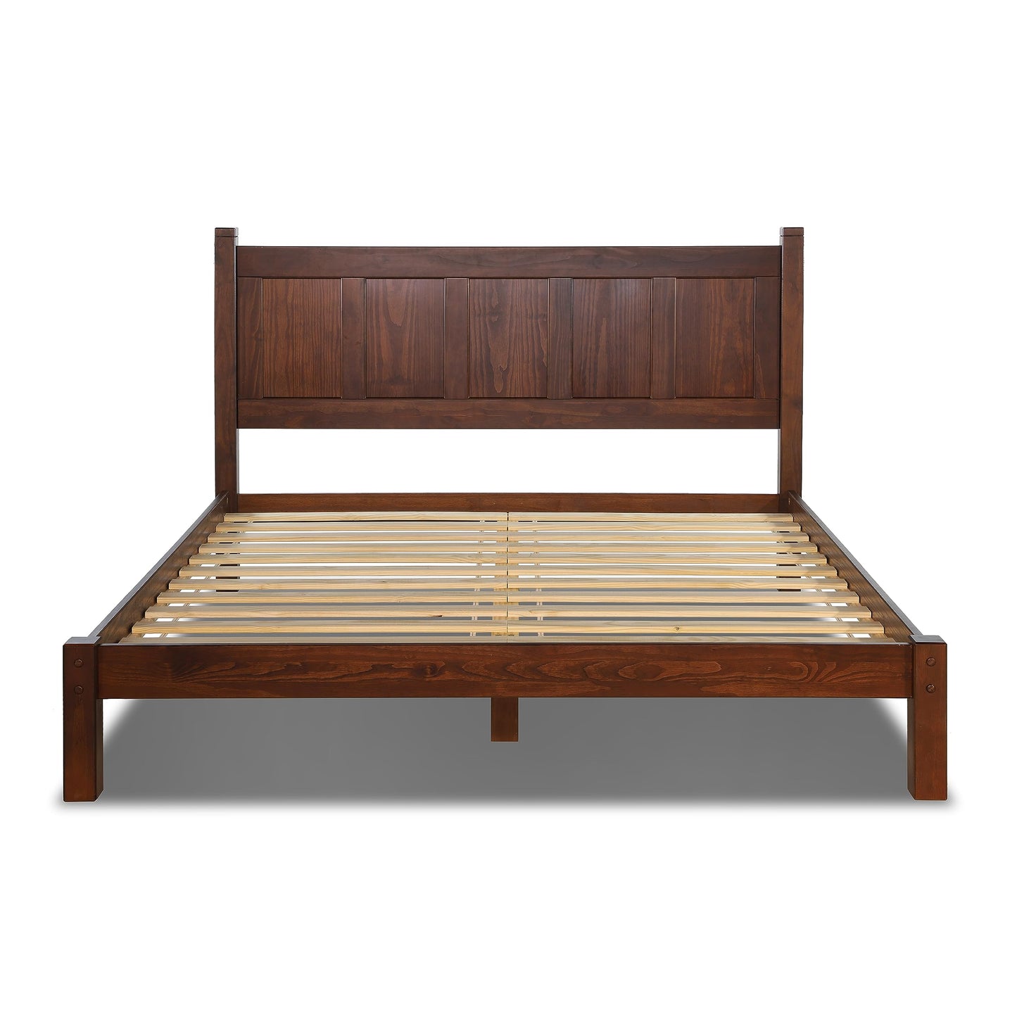 Grain Wood Shaker Queen Bed (Cherry)
