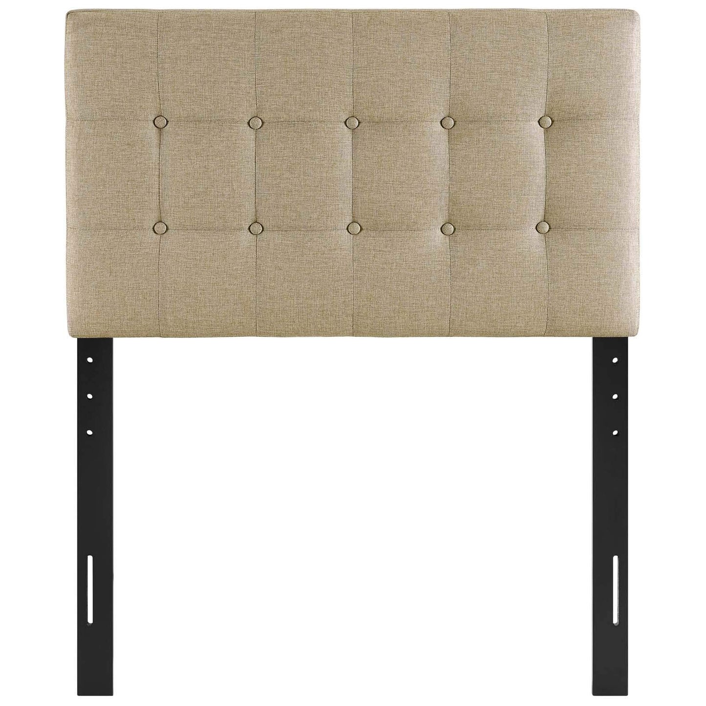 Modway Emily Tufted Button Linen Fabric Upholstered