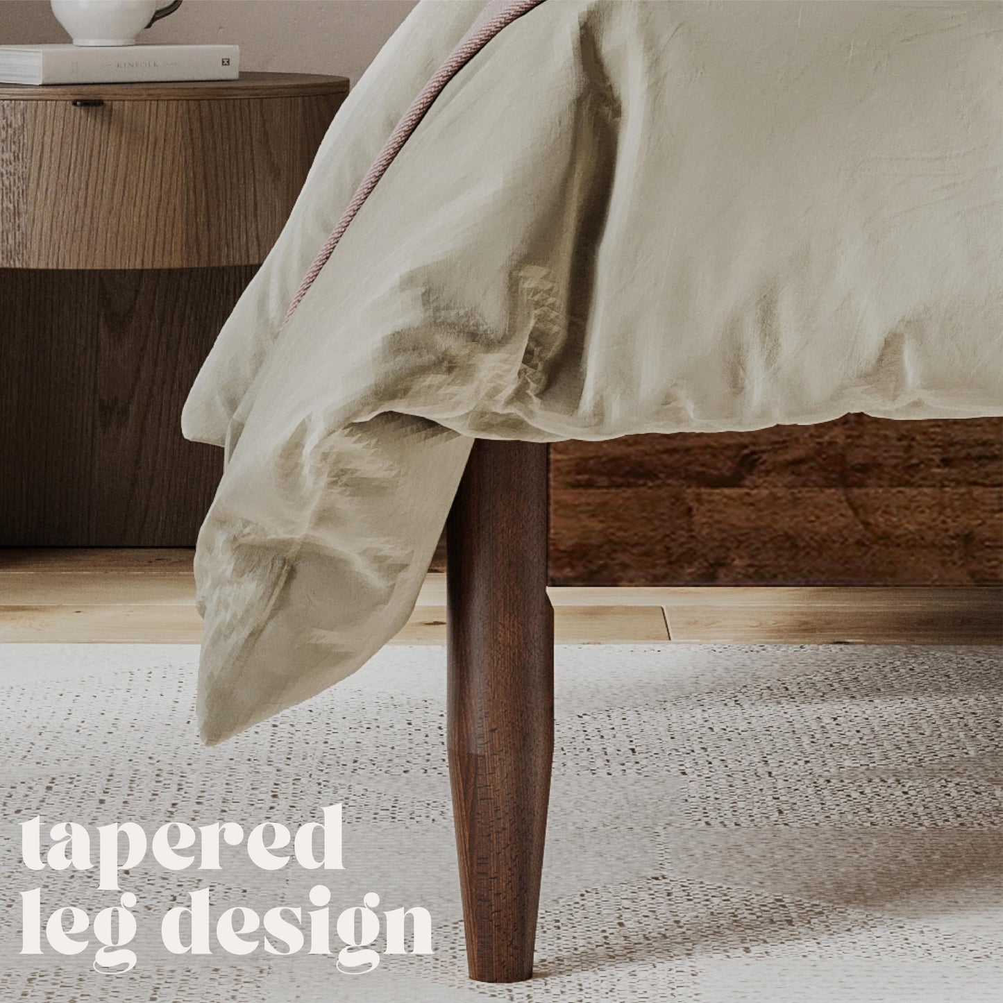 DG Casa Reign Mid-Century Queen Platform Bed