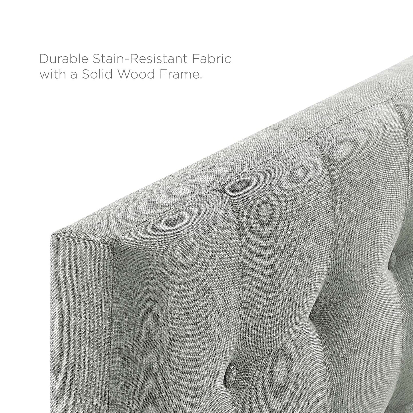Modway Emily Tufted Button Linen Fabric Upholstered