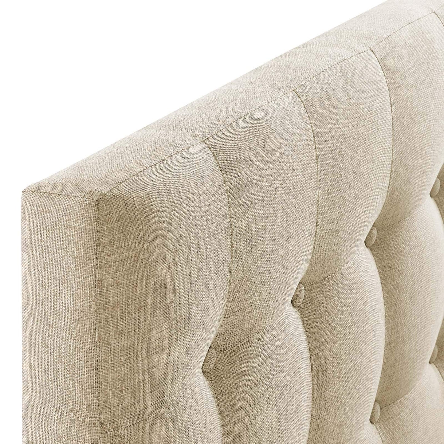 Modway Emily Tufted Button Linen Fabric Upholstered