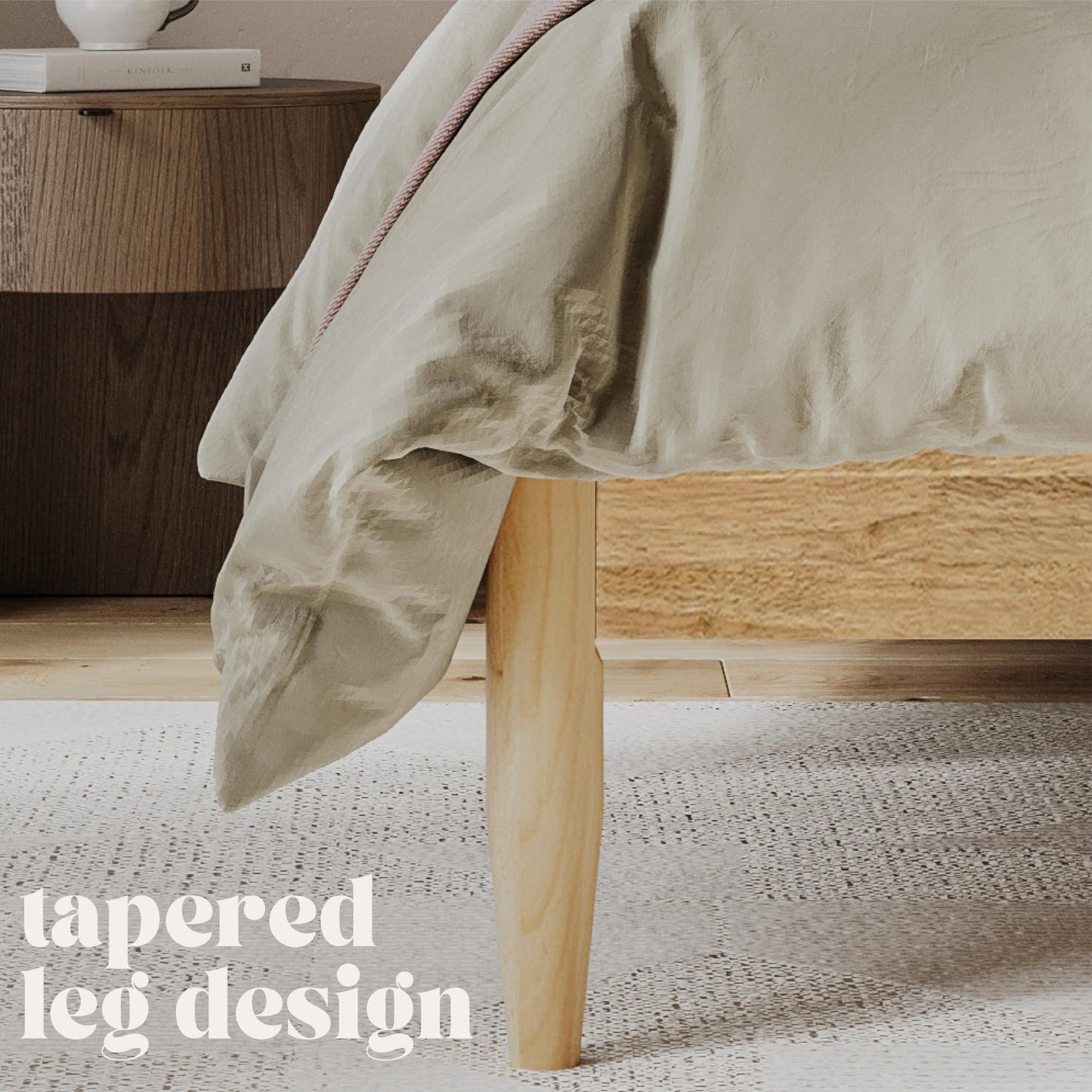 DG Casa Reign Mid-Century Queen Platform Bed