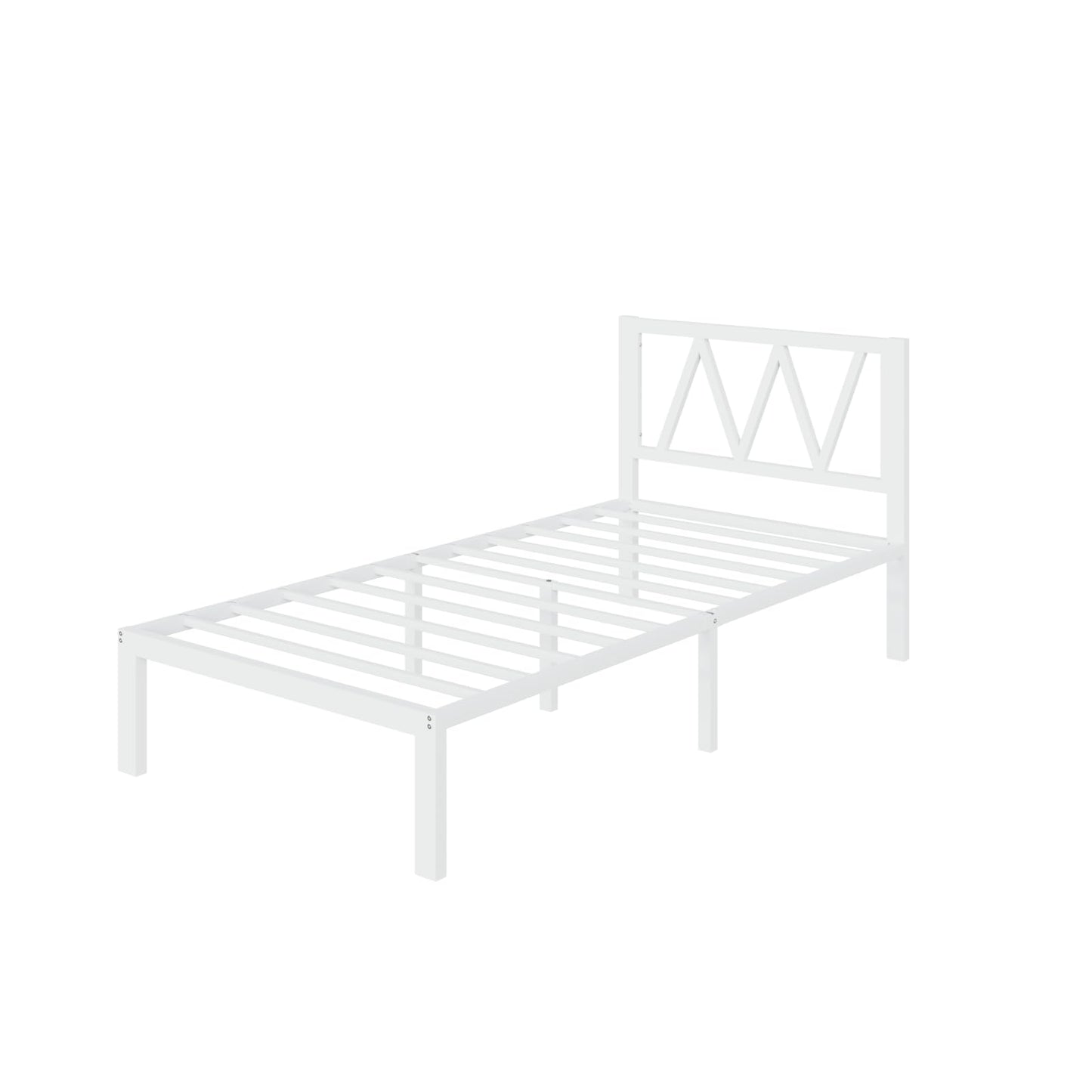 Avenco 14" Twin Metal Bed Frame with Headboard